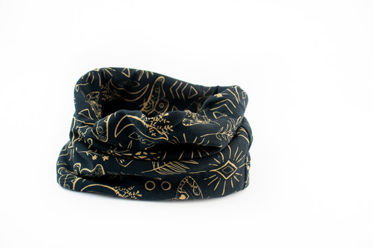 MADE TO ORDER | Fleece neck warmer Butterfly Garden