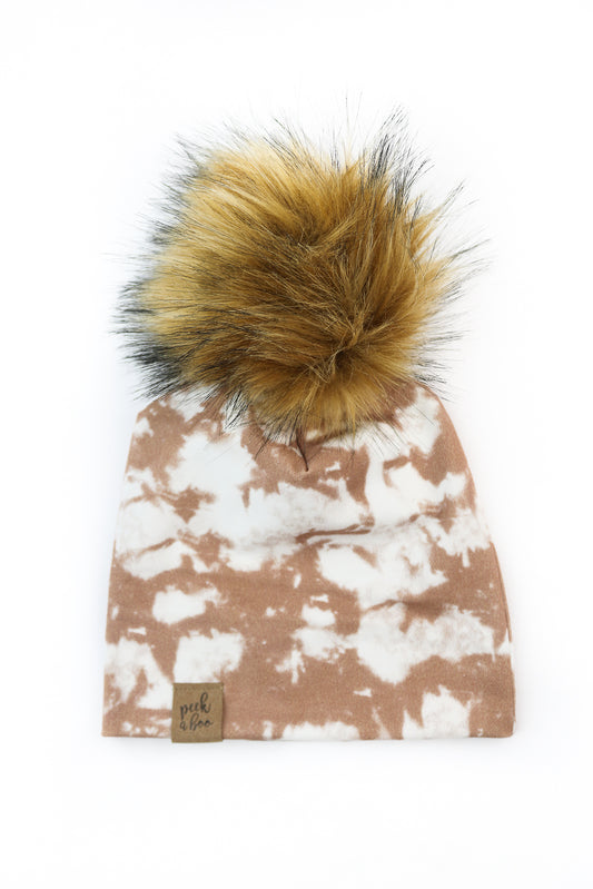 Slouchy beanie Chocolate Tie Dye